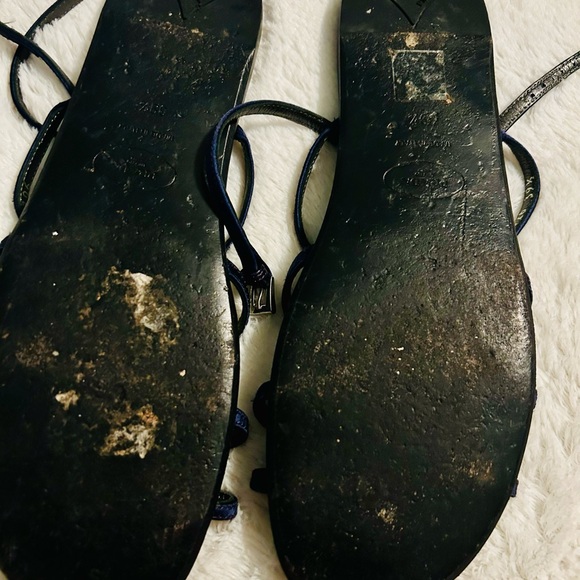 Prada Navy Blue Sandals - Picture 6 of 7